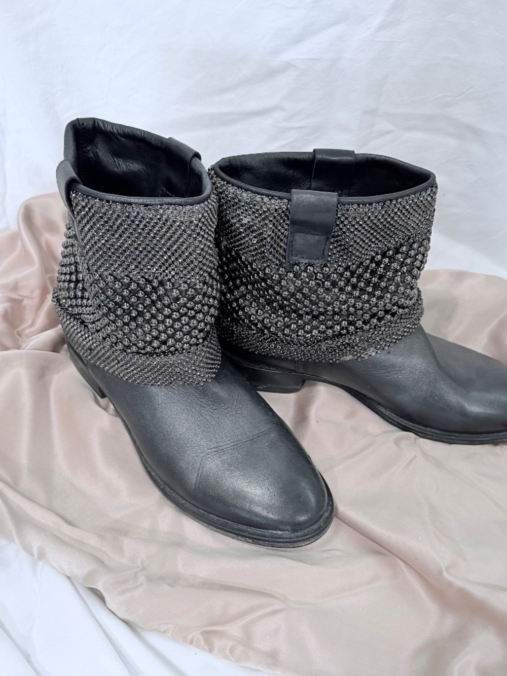 Steven by Steve Madden Black Moto boots.  Size 39 (9)